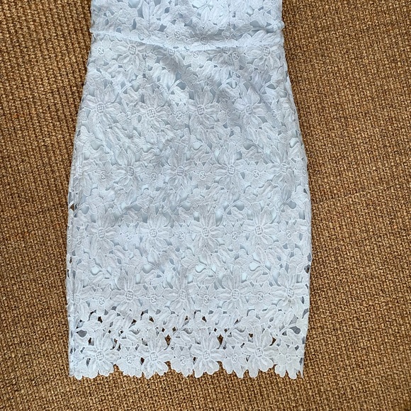 Whisper a dream- powder blue lace mini dress - Picture 3 of 3